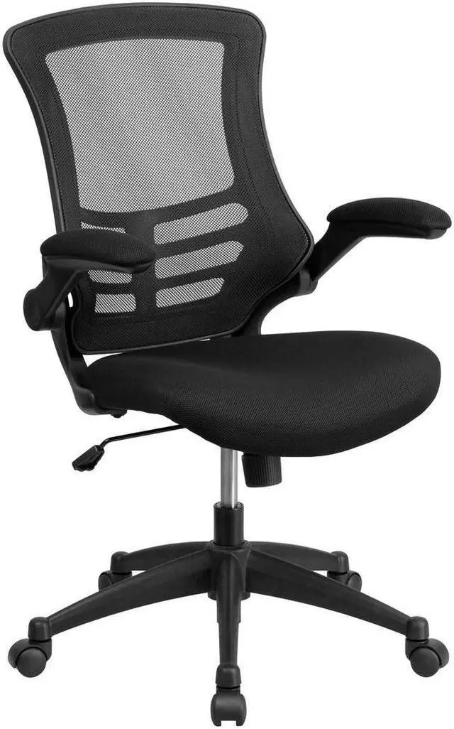 Alt view image 16 of 20 - Flash Furniture 39" Desk Office Bundle Set Black (BLNNAN21CPX5LBK)