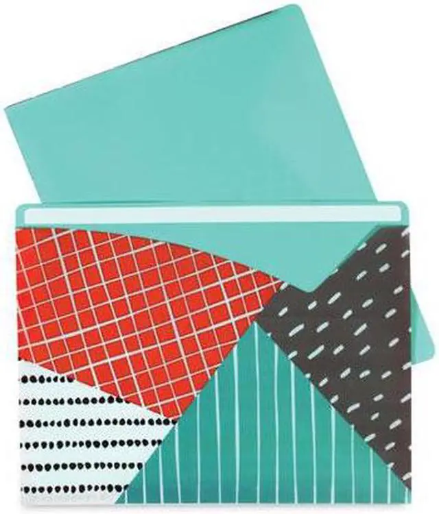 Alt view image 20 of 20 - C-Line Write-On Fashion Poly File Jackets Letter Polypropylene Assorted 6/PK