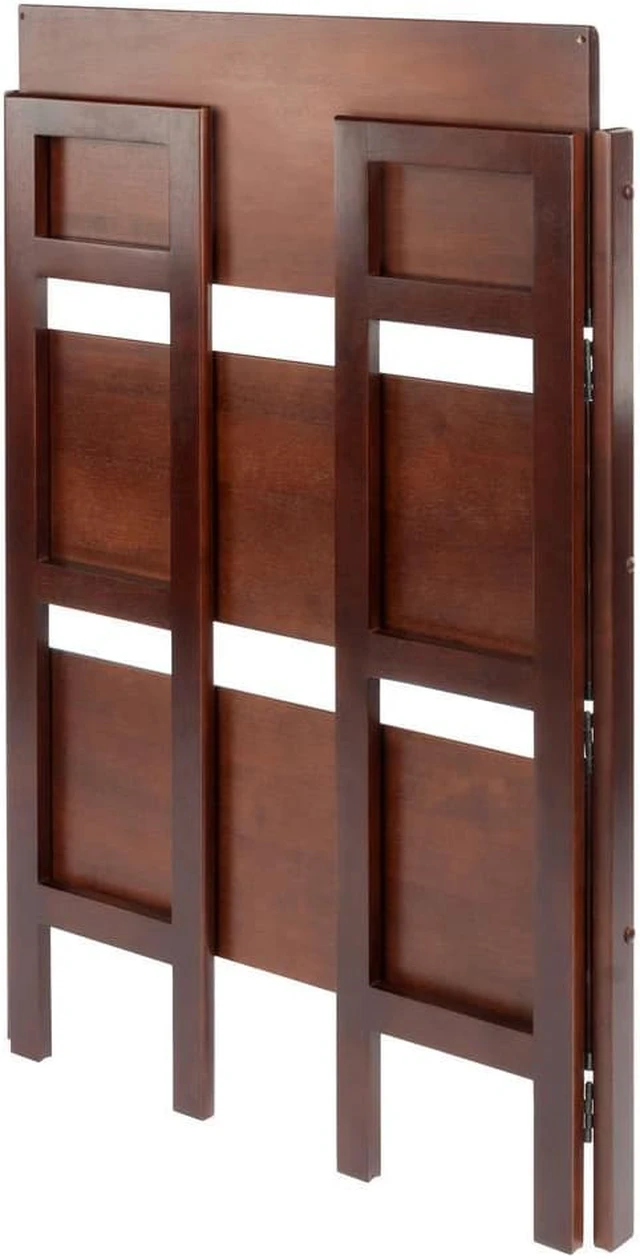 Alt view image 12 of 17 - Winsome Trading Inc 94896 3 Tier Walnut Stackable Folding Book Shelf