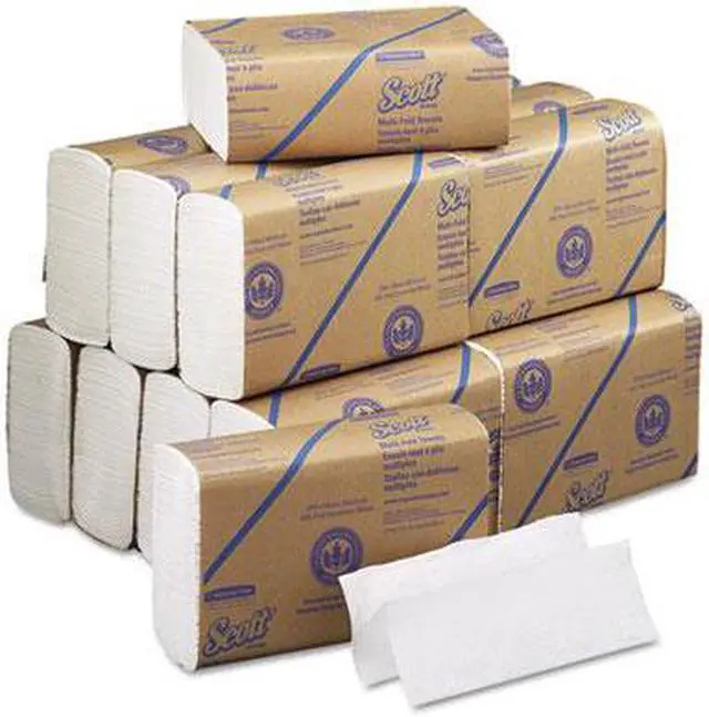 Alt view image 4 of 15 - Scott Multifold Paper Towels, 9 1/5 X 9 2/5, White, 250/Pack, 16 Packs