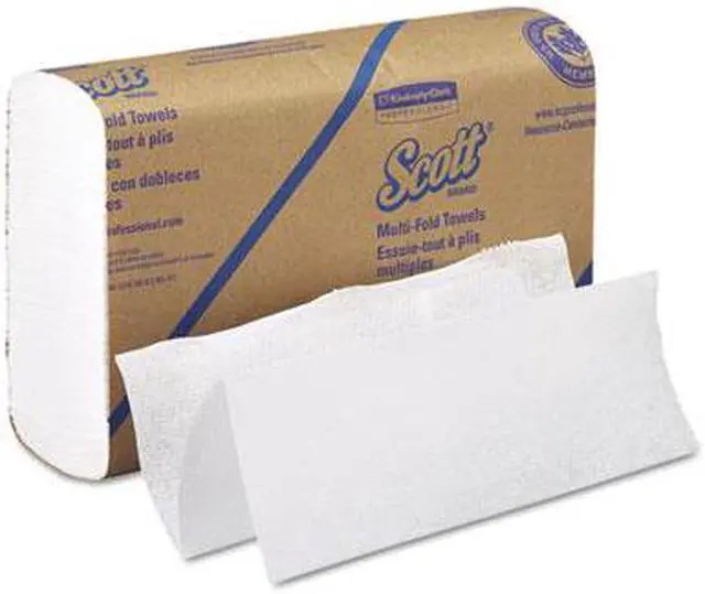 Alt view image 6 of 15 - Scott Multifold Paper Towels, 9 1/5 X 9 2/5, White, 250/Pack, 16 Packs