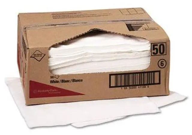 Alt view image 2 of 20 - WYPALL X70 Wipers, Flat Sheet, 14 9/10 x 16 3/5, White, 300/Carton