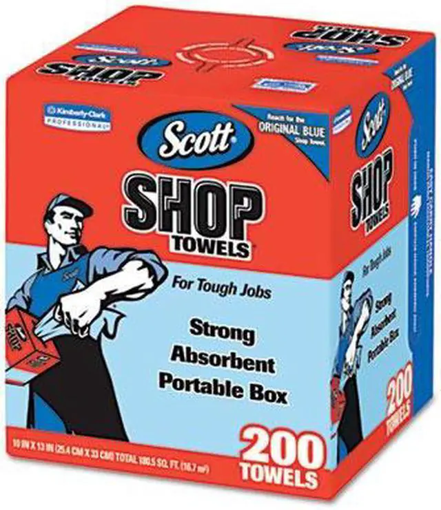 Alt view image 4 of 15 - Kimberly-Clark KIM75190 Scott Shop Towels in a Box
