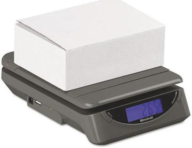 Brecknell 25lb Electronic Postal Shipping Scale, 8 x 6 Platform, Gray