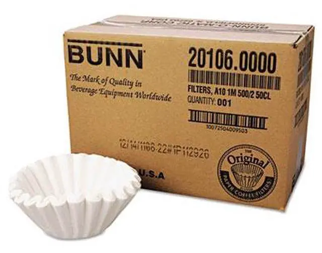 Alt view image 2 of 8 - BUNN Heavyweight Coffee Filter, Heavyweight, Disposable - 1 Carton - White