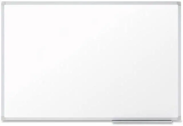 Main image of Mead Basic Dry-Erase Board - 96.6" (8.1 ft) Width x 48.6" (4.1 ft) Height - White Melamine Surface - Silver Aluminum Frame - 1 Each