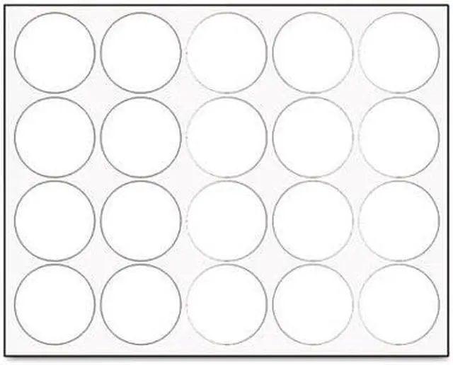 Main image of MasterVision Interchangeable Magnetic Characters, Circles, White, 3/4" Dia., 20/Pack