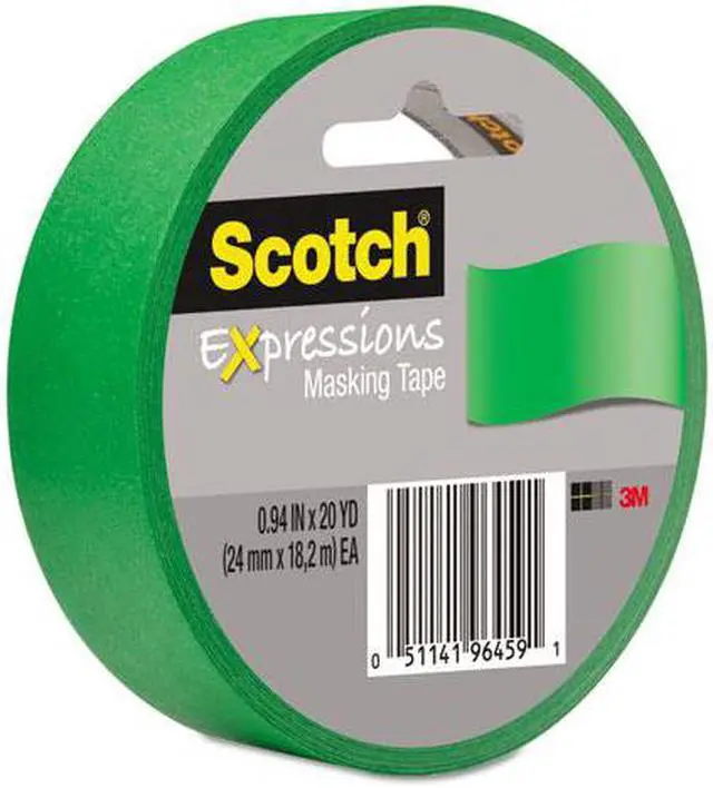 Main image of Scotch Expressions Masking Tape, .94" x 20 yds, Primary Green