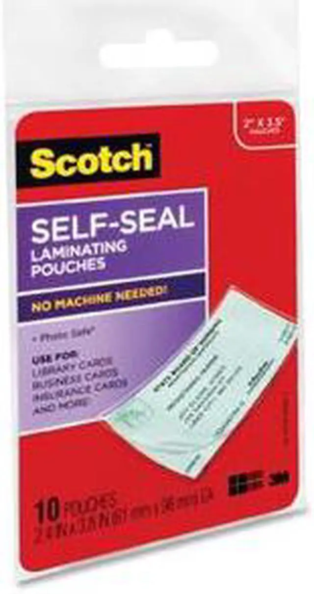 Alt view image 2 of 15 - Scotch PROTECTOR SHEET BIZCRD 10PK LS85110G