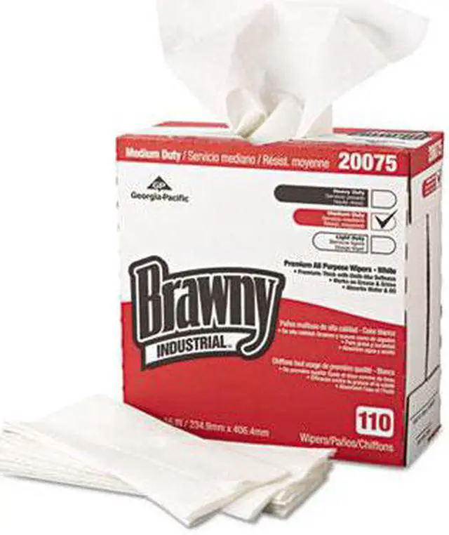 Main image of Georgia Pacific Professional Tall Dispenser All-Purpose DRC Wipers, 9 1/4x16, White, 110/Box 10 Boxes/Carton