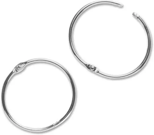 Alt view image 3 of 8 - Book Ring, 1-1/2" Diameter, 100/BX, Silver