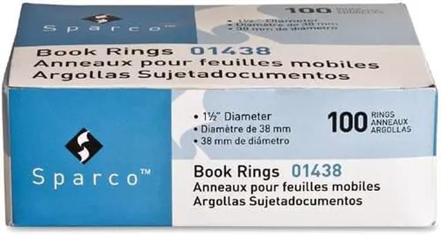 Alt view image 4 of 8 - Book Ring, 1-1/2" Diameter, 100/BX, Silver