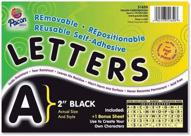 Main image of Pacon Self-Adhesive Removable Letters