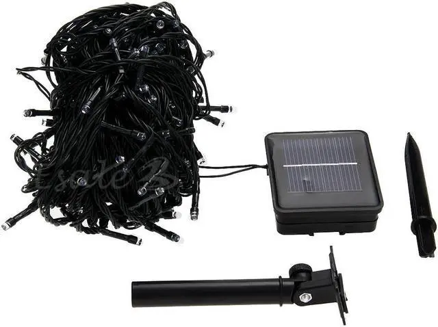 Alt view image 2 of 6 - Solar Power 200 LED Light String Fairy Xmas Garden Party Green Waterproof 22M