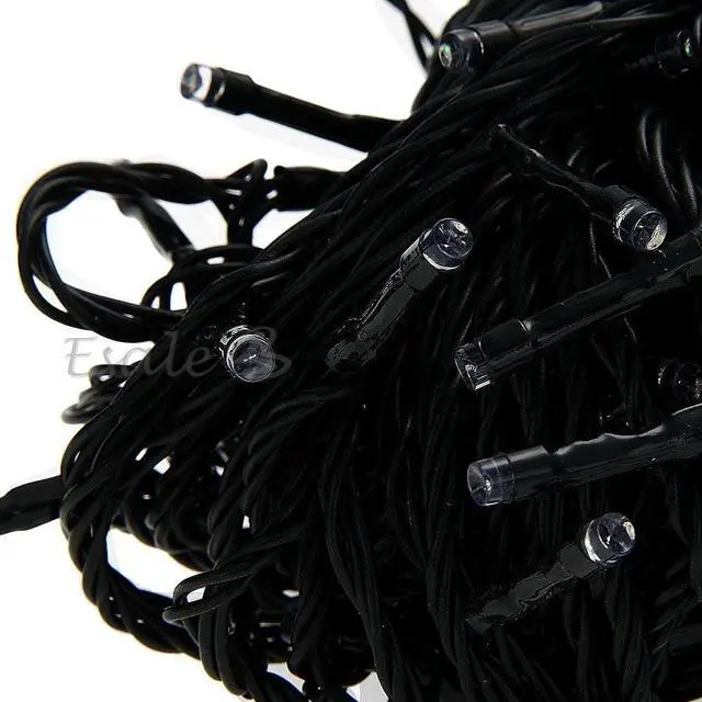 Alt view image 6 of 6 - Solar Power 200 LED Light String Fairy Xmas Garden Party Green Waterproof 22M