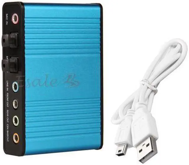 Alt view image 3 of 4 - USB External 6 Channel Optical Digital Audio Sound Card Adapter SPDIF for PC