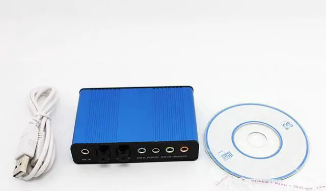 Alt view image 4 of 7 - ETopSell USB External Sound Card Mini Laptop Computer  USB 6 Channel 5.1 Optical Controller Audio Sound Card S/PDIF