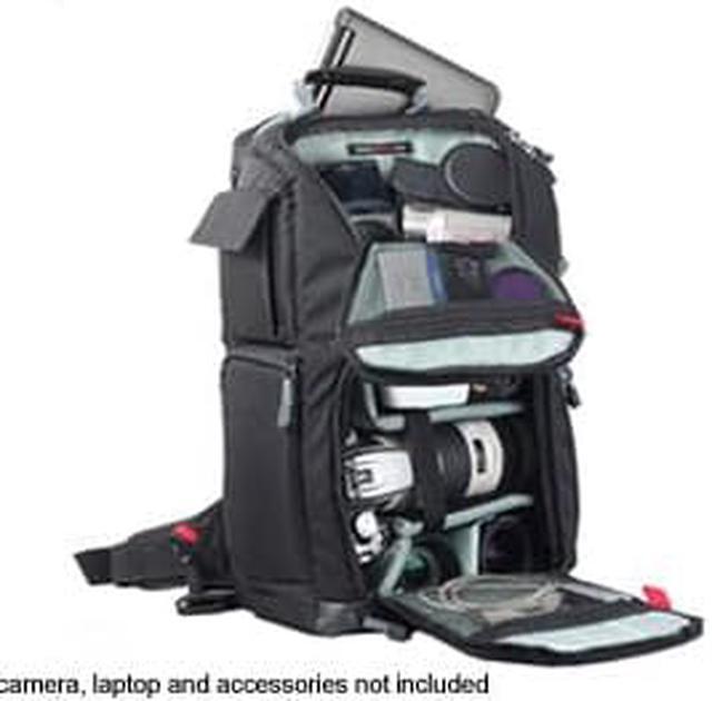 Alt view image 4 of 19 - Vivitar DKS-18 Photo/SLR/Laptop Sling Backpack - Black