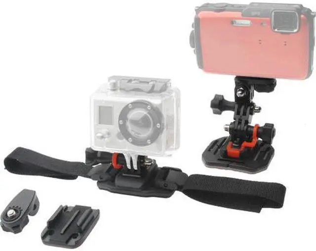 Alt view image 4 of 8 - Vivitar Pro Series Curved Helmet, Flat Surface & Vented Helmet Mounts for GoPro & All Action Cameras