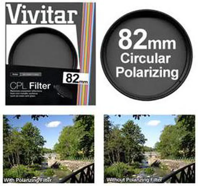 Main image of Vivitar 82mm Circular Polarizer Glass Filter