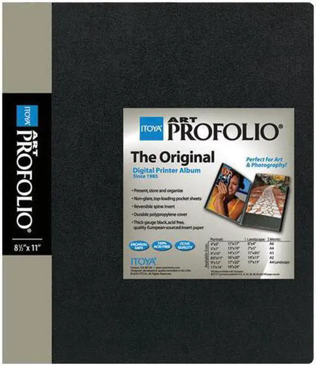 Main image of ITOYA ART Profolio 8 1/2 x 11 Storage/Display Book Portfolio (48 Sleeves/96 Views)
