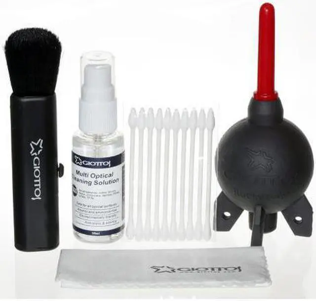 Alt view image 2 of 14 - Giottos KIT-1001 Large Cleaning Kit with Small Rocket Blaster Goat Brush (Black)