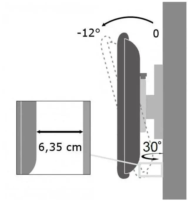 Alt view image 2 of 5 - Tilt & Swivel TV Wall Mount - 19-37 inch