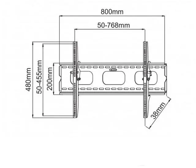 Alt view image 3 of 3 - Tilting TV Wall Mount w/ Level- 32-60in