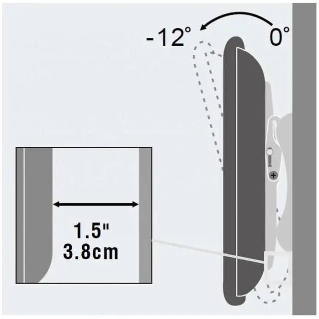 Alt view image 2 of 3 - Tilting TV Wall Mount w/ Level- 32-60in