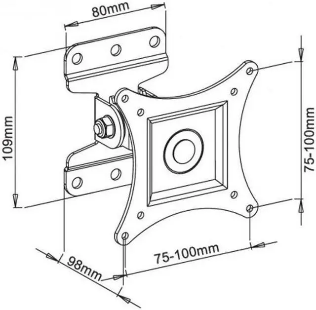 Alt view image 2 of 3 - Tilting Wall Mount for 13-30in TVs