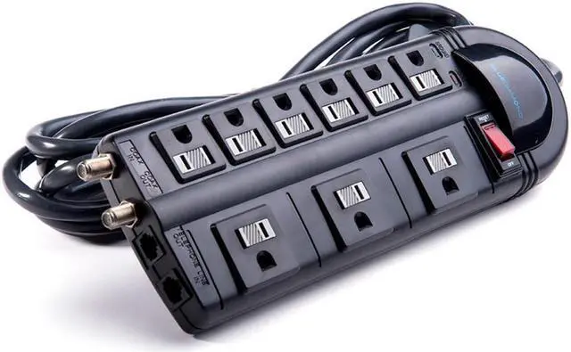 Alt view image 2 of 3 - Defend Home Theatre 10ft Surge Protector