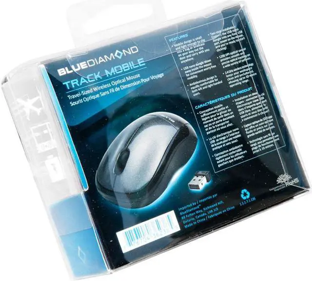 Alt view image 3 of 3 - Track Mobile - Travel Wireless Mouse, BL
