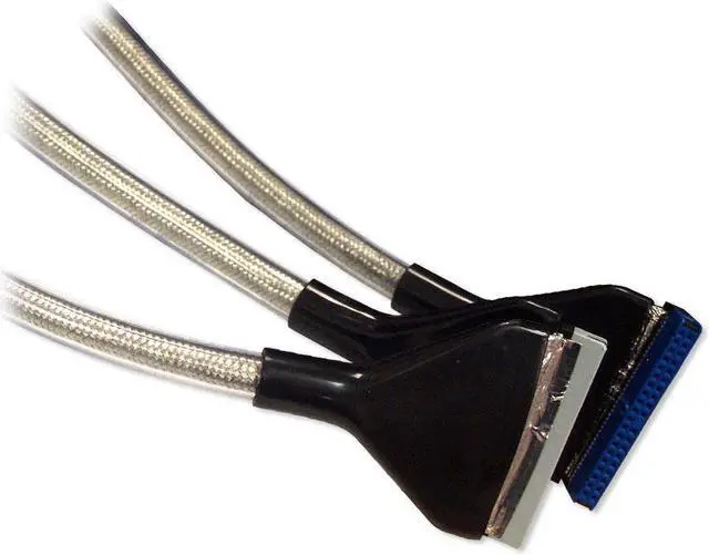 Main image of Rounded ATA133 Braided Cables - BK, 2ft