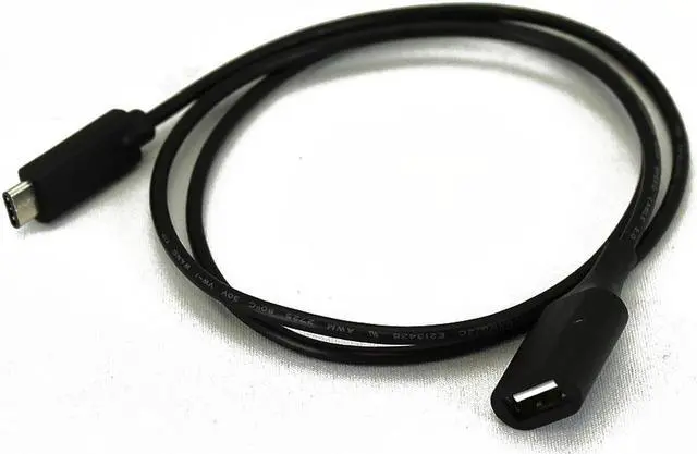 Alt view image 2 of 2 - USB 2.0 C Male to A Female, 3ft