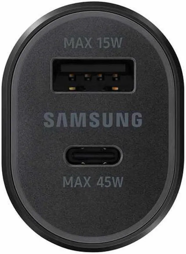 Alt view image 2 of 3 - Samsung Dual Super Fast Car Charger 60W (45W+15W) Black Car Chargers