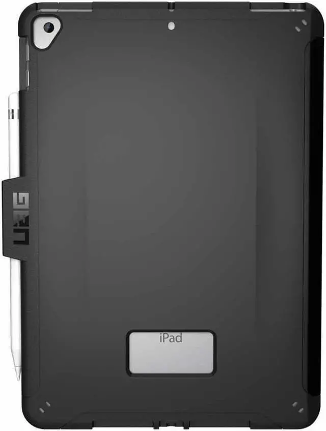 Alt view image 8 of 20 - UAG iPad 10.2-inch (9th Gen, 2021),(8th Gen, 2020) & (7th Gen, 2019) Case, Scout Feather-Light Rugged Military Drop Tested Protective Cover with Apple Pencil Holder, Black