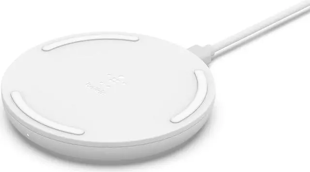 Alt view image 10 of 20 - BELKIN WIA001TTBK Black BOOST CHARGE 10W Wireless Charging Pad + QC 3.0 Wall Charger + Cable