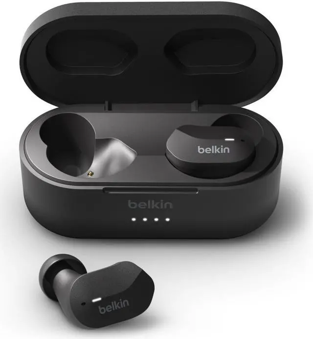 Alt view image 3 of 17 - Belkin AUC001BTBK SoundForm True Wireless In-Ear Headphones - Black