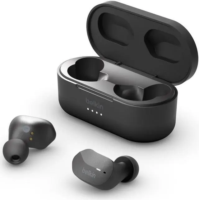 Alt view image 4 of 17 - Belkin AUC001BTBK SoundForm True Wireless In-Ear Headphones - Black