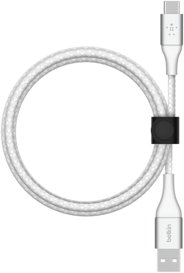 Alt view image 4 of 12 - Belkin Braided USB-C to USB-A Cable (2m / 6.6ft, White) CAB002BT2MWH