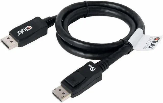 Alt view image 3 of 6 - Club 3D CAC-2067 DisplayPort 1.4 HBR3 Cable 8K60Hz Male / Male 1m/3.28ft