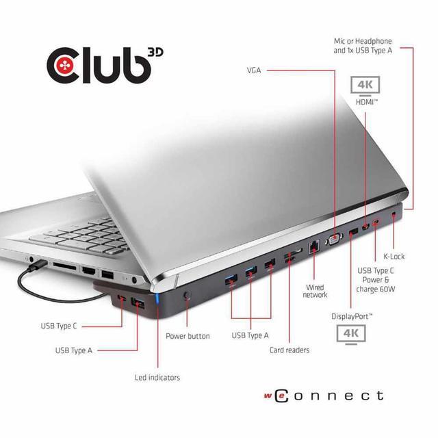 Alt view image 4 of 20 - USB 32 GEN1 C TRIPLE DISPLAY DYNAMIC 100W PD CHARGING DOCK THE 5 X USBA PORTS