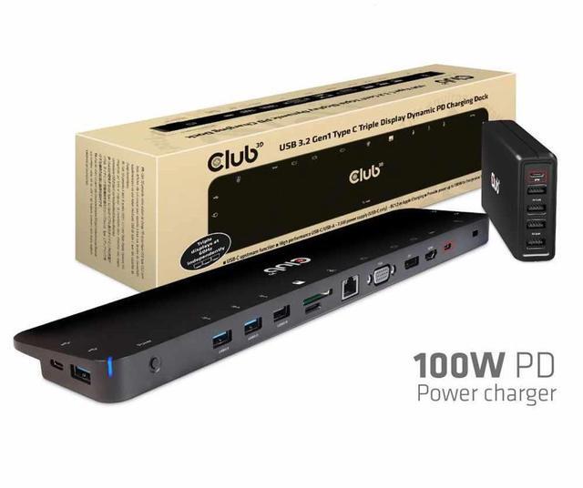 Alt view image 2 of 20 - USB 32 GEN1 C TRIPLE DISPLAY DYNAMIC 100W PD CHARGING DOCK THE 5 X USBA PORTS