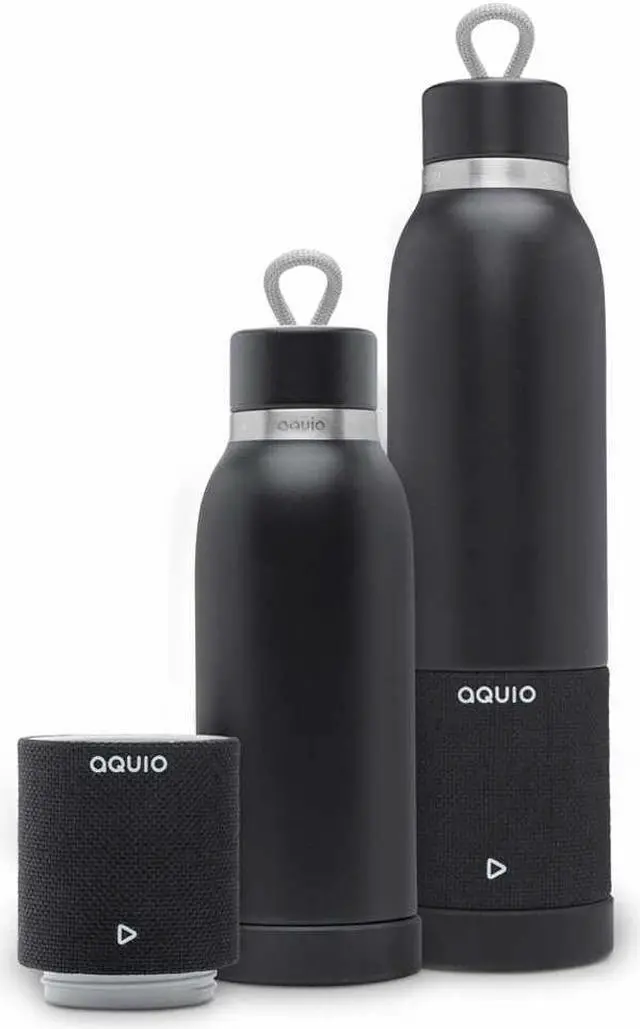 Alt view image 4 of 12 - iHome Steel Insulated Bottle with Rechargeable Bluetooth Speaker Midnight Speakers and Alarm Clocks