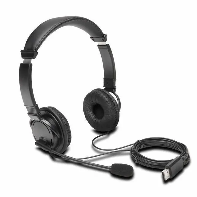 Alt view image 11 of 18 - Kensington HE K97601WW USB Hi-Fi Headphones with Mic