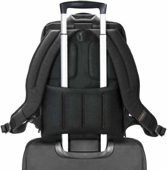 Alt view image 6 of 20 - Everki Onyx Premium Travel Friendly Laptop Backpack 15.6 inch Black Bags and Sleeves