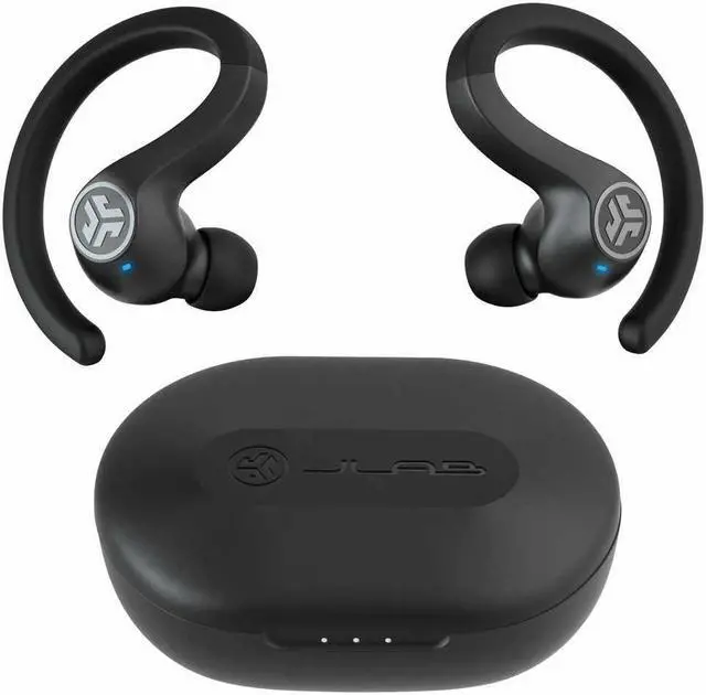Alt view image 15 of 16 - JLab JBuds Air Sport True Wireless Bluetooth Earbuds + Charging Case Black (ADIB07R7DT3JV)
