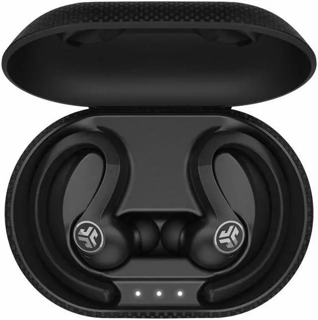 Alt view image 16 of 16 - JLab JBuds Air Sport True Wireless Bluetooth Earbuds + Charging Case Black (ADIB07R7DT3JV)