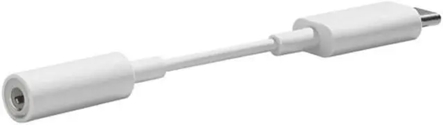 Alt view image 6 of 13 - Google USB Type C to 3.5mm Headphone Adapter Pixel, XL, Pixel 2, XL, Pixel 3, Pixel 3XL, Other USB Type-C Phones - White