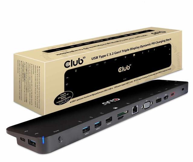 Alt view image 17 of 20 - USB 32 GEN1 C TRIPLE DISPLAY DYNAMIC 100W PD CHARGING DOCK THE 5 X USBA PORTS